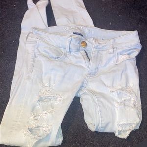 American Eagle distressed skinny jeans